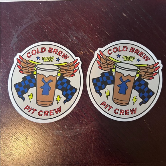 NEW Dutch Bros “Cold Brew Pit Crew” Stickers - Picture 2 of 4